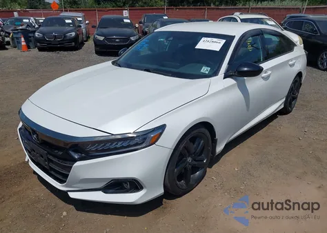 2021 Honda Accord Sport из США, поврежденный, VIN 1HGCV1F39MA018696